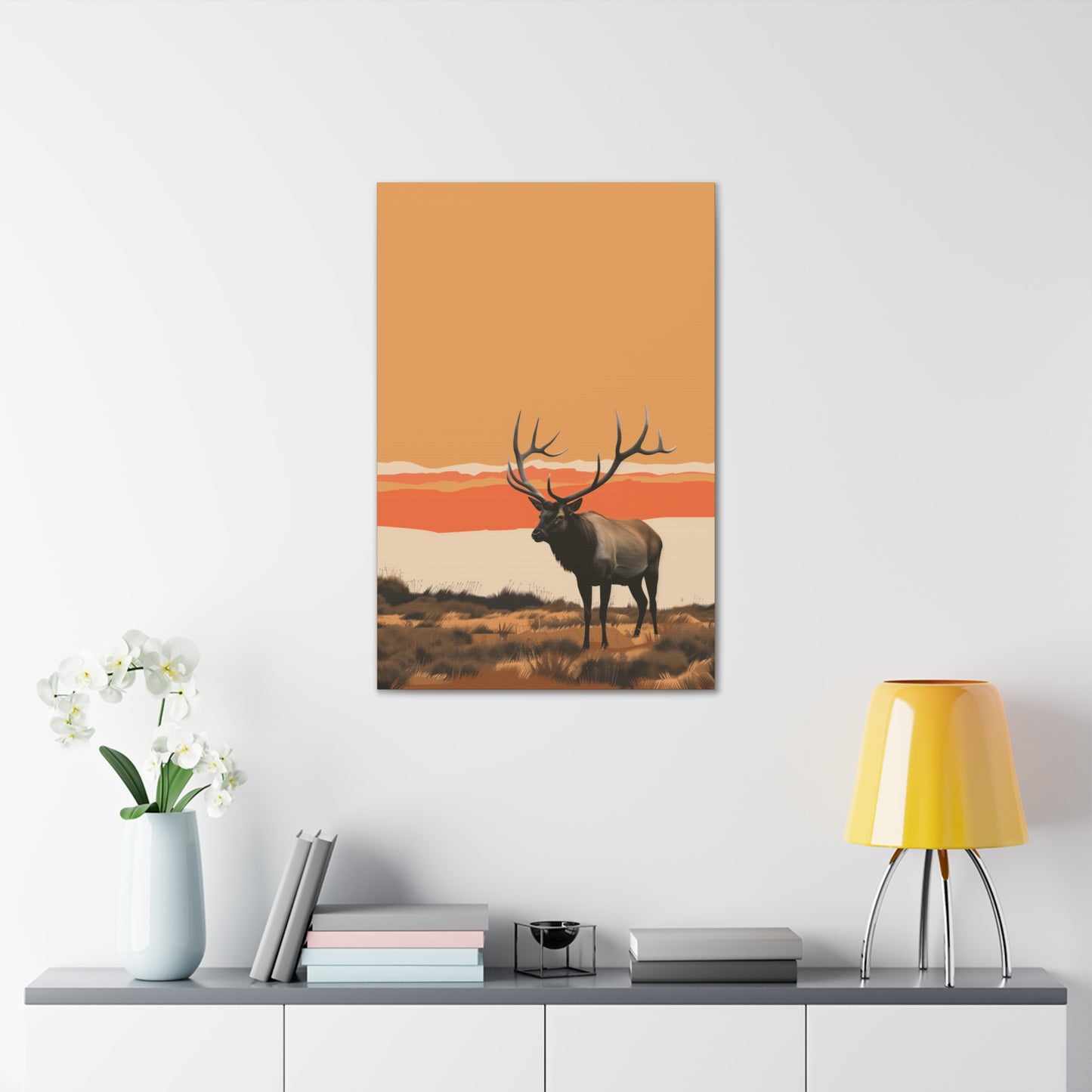 Moose - Digital Illustration Canvas Gallery Wraps