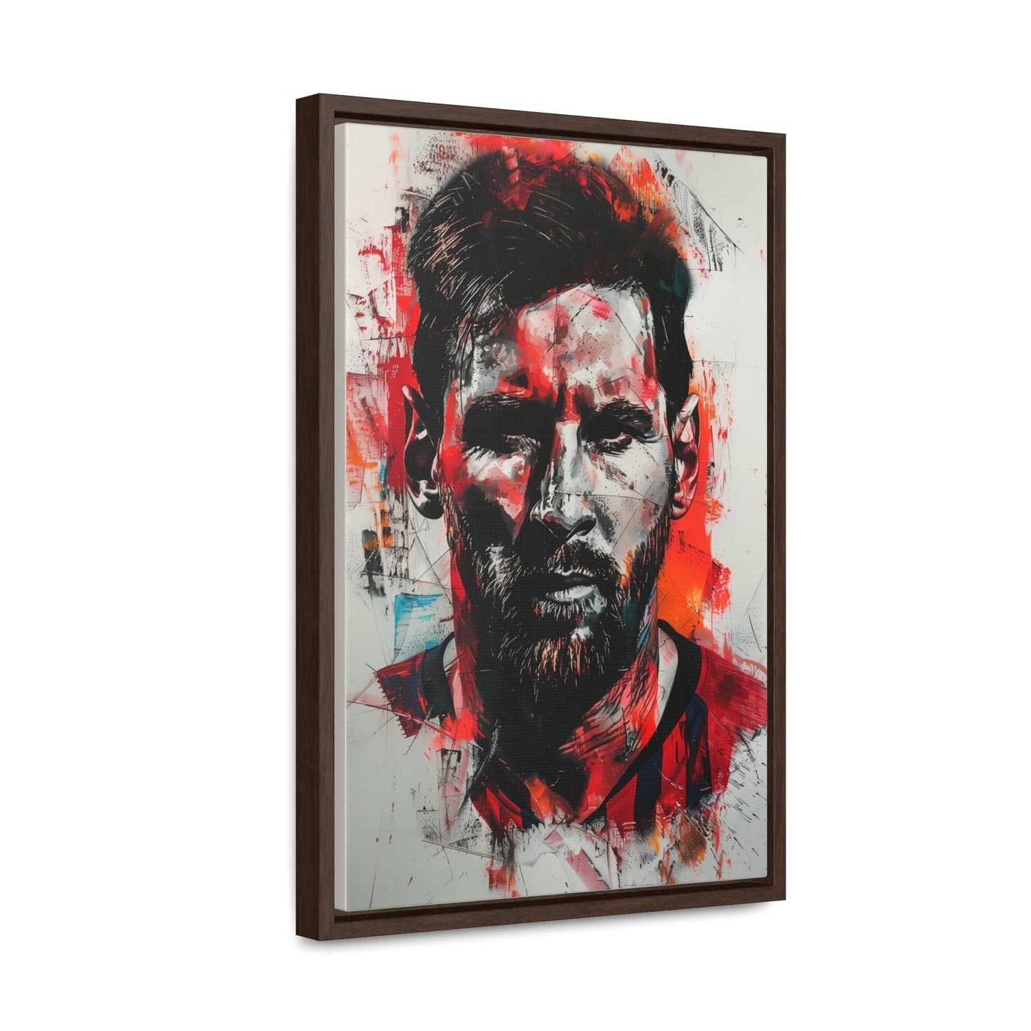 Lionel Messi Abstract Illustration - Canvas Print with frames