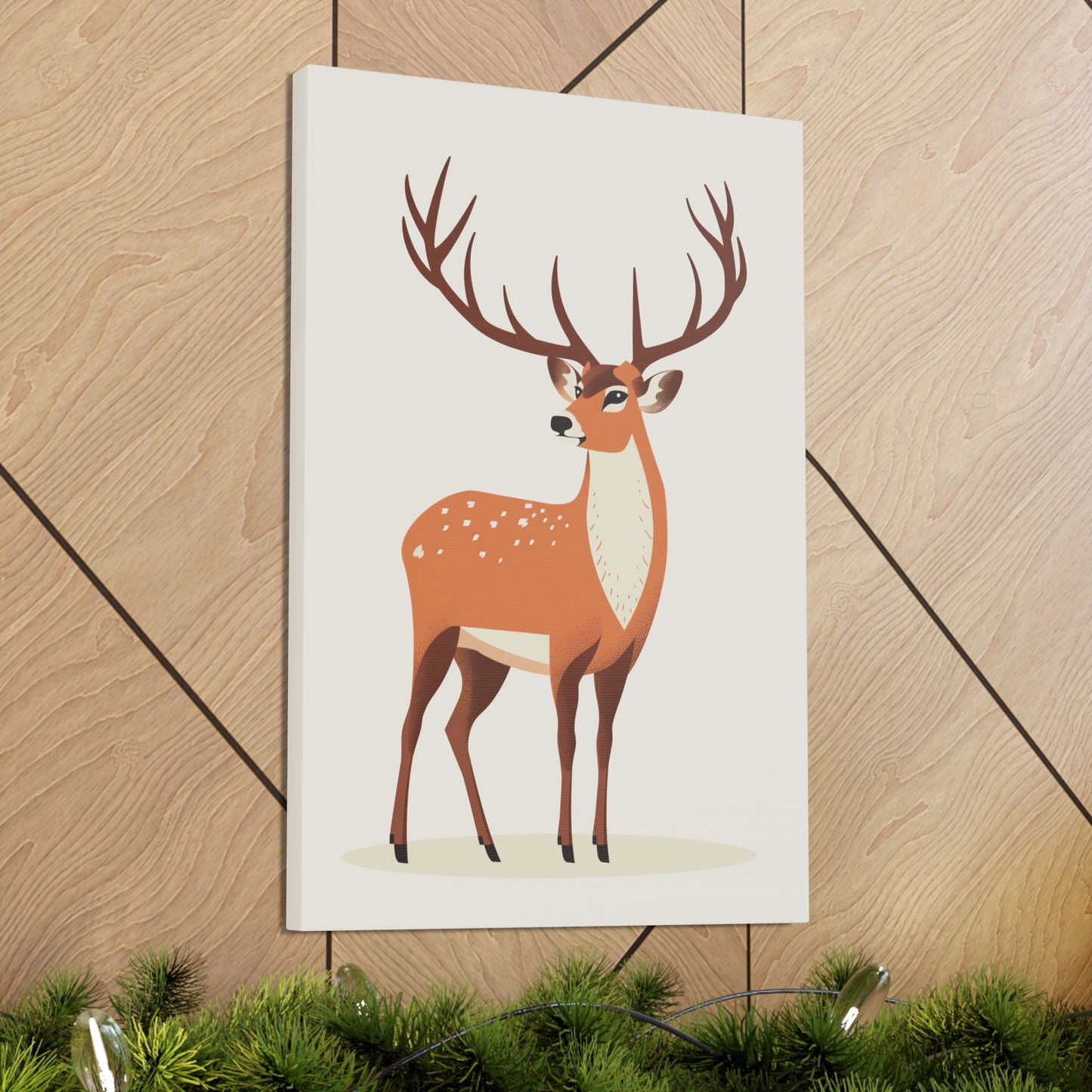 Deer - Digital Illustration Canvas Gallery Wraps