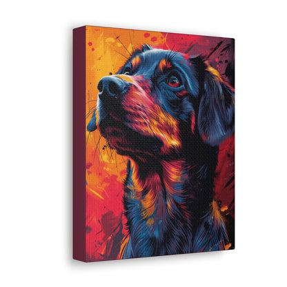 Labrador Dog - Abstract Illustration Canvas Gallery Wraps