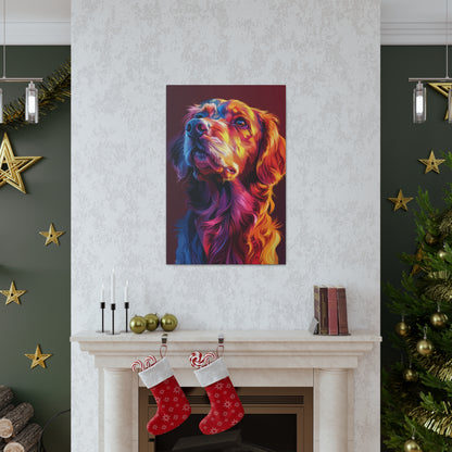 Labrador Dog - Abstract Illustration Canvas Gallery Wraps