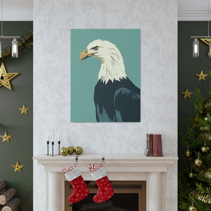 Bald Eagle Digital Illustration Canvas Gallery Wraps