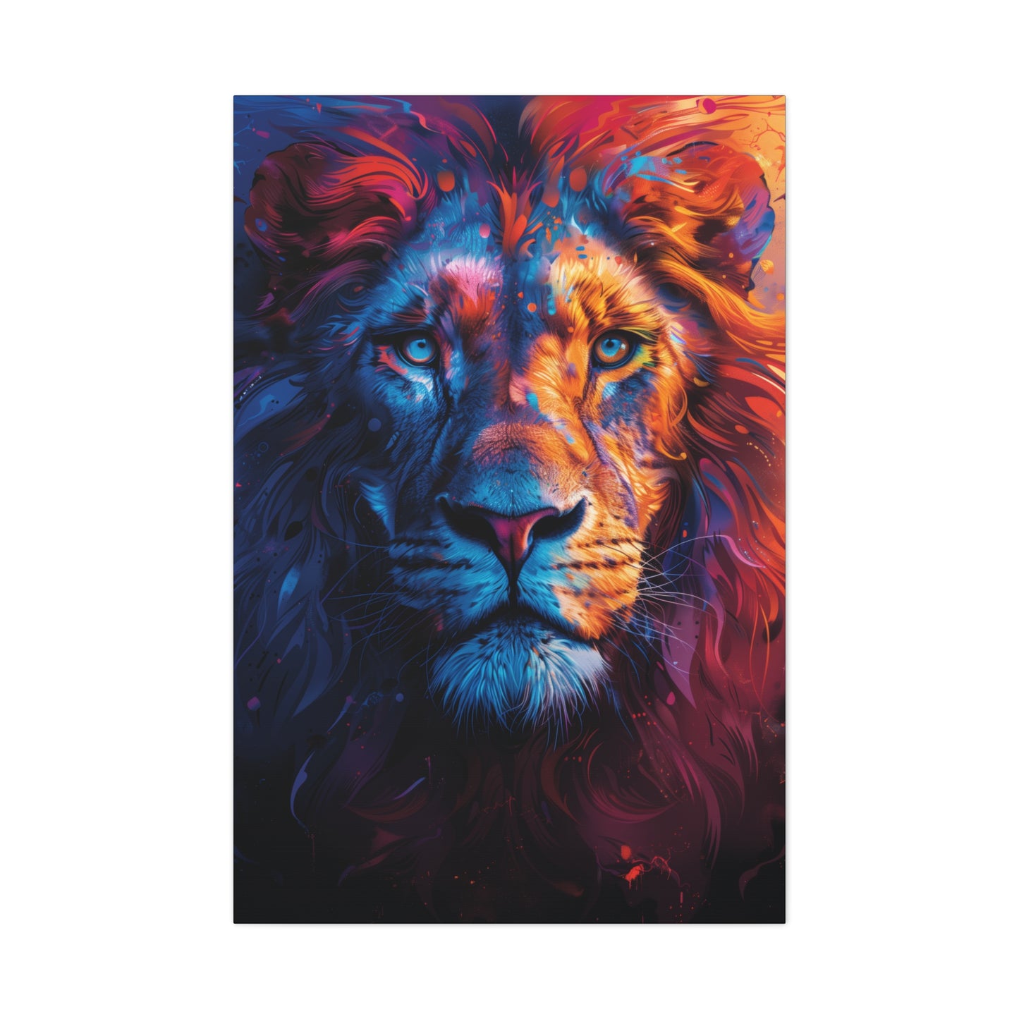 Lion - Illustration  Canvas Gallery Wraps