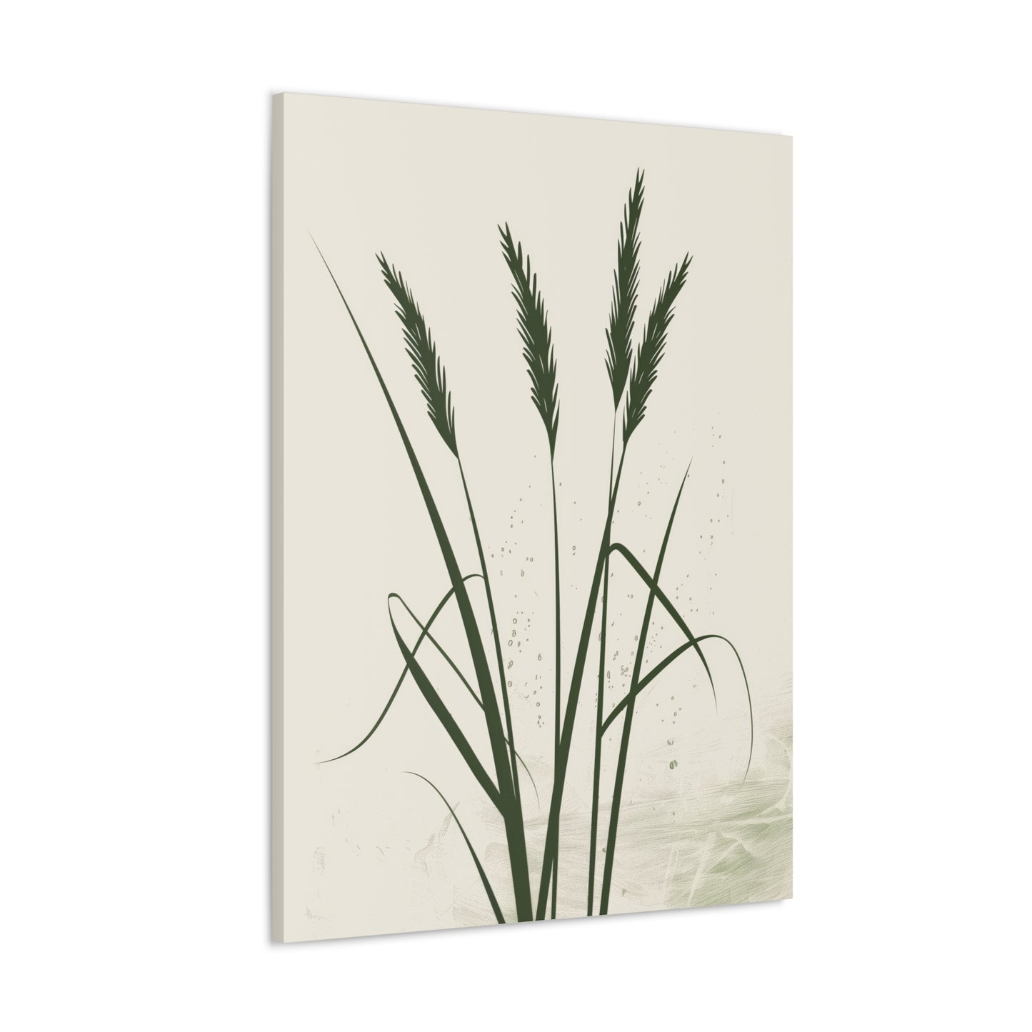 Grass Plant - Illustration Canvas Gallery Wraps