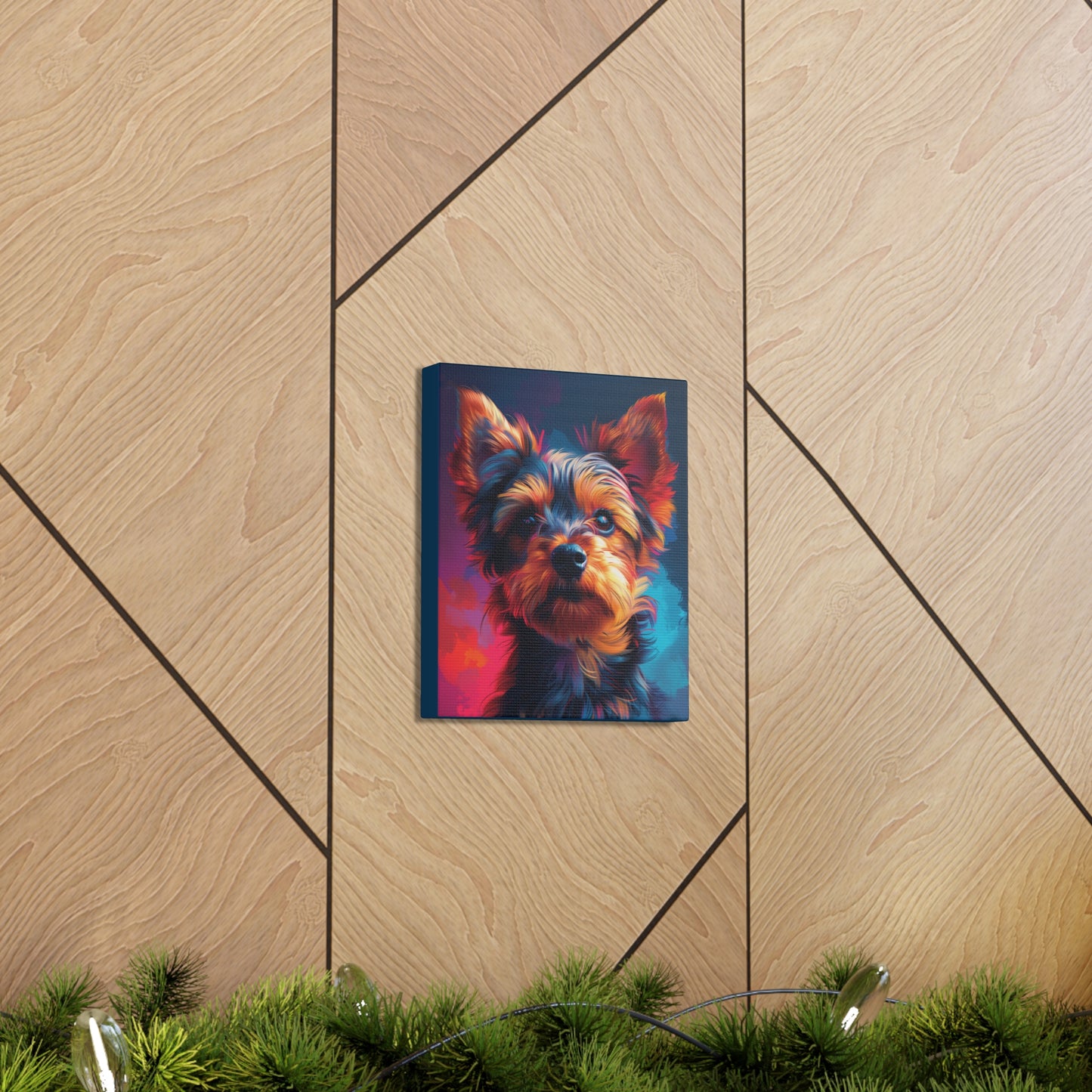 Terrier Dog - Abstract Illustration Canvas Gallery Wraps