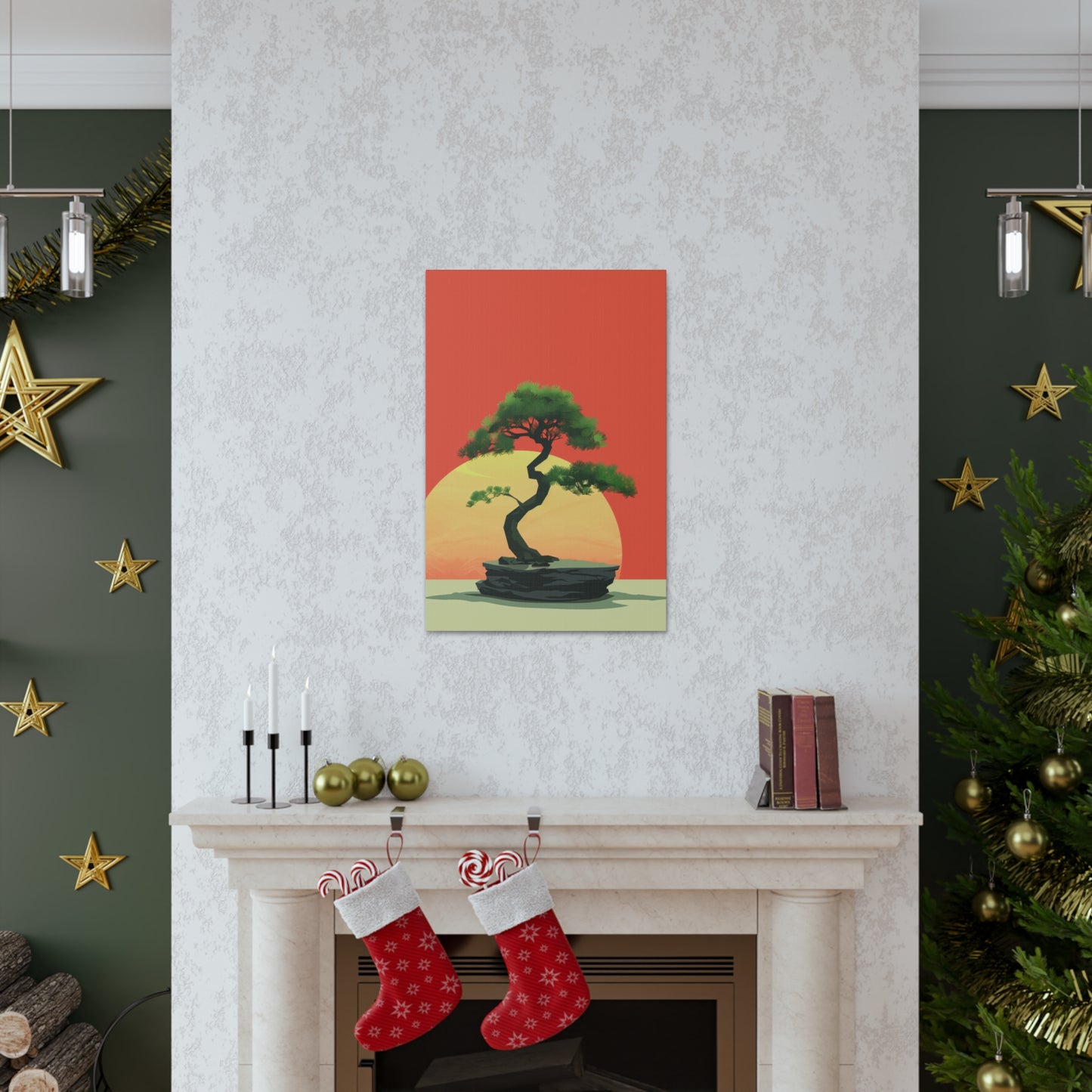 Bonsai Tree - Illustration Canvas Gallery Wraps