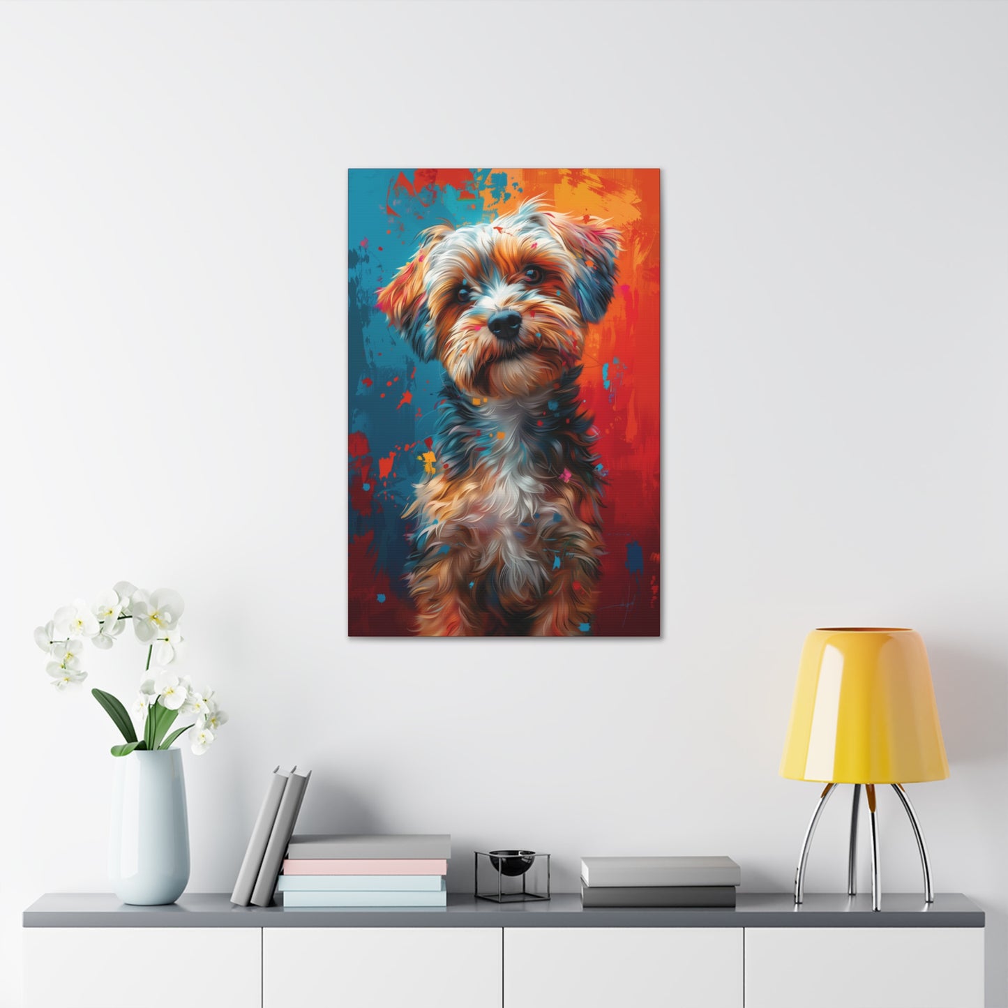 Terrier Dog - Illustration Canvas Gallery Wraps