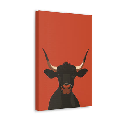 Bull Digital Illustration Canvas Gallery Wraps