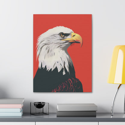 Bald Eagle Digital Illustration Canvas Gallery Wraps