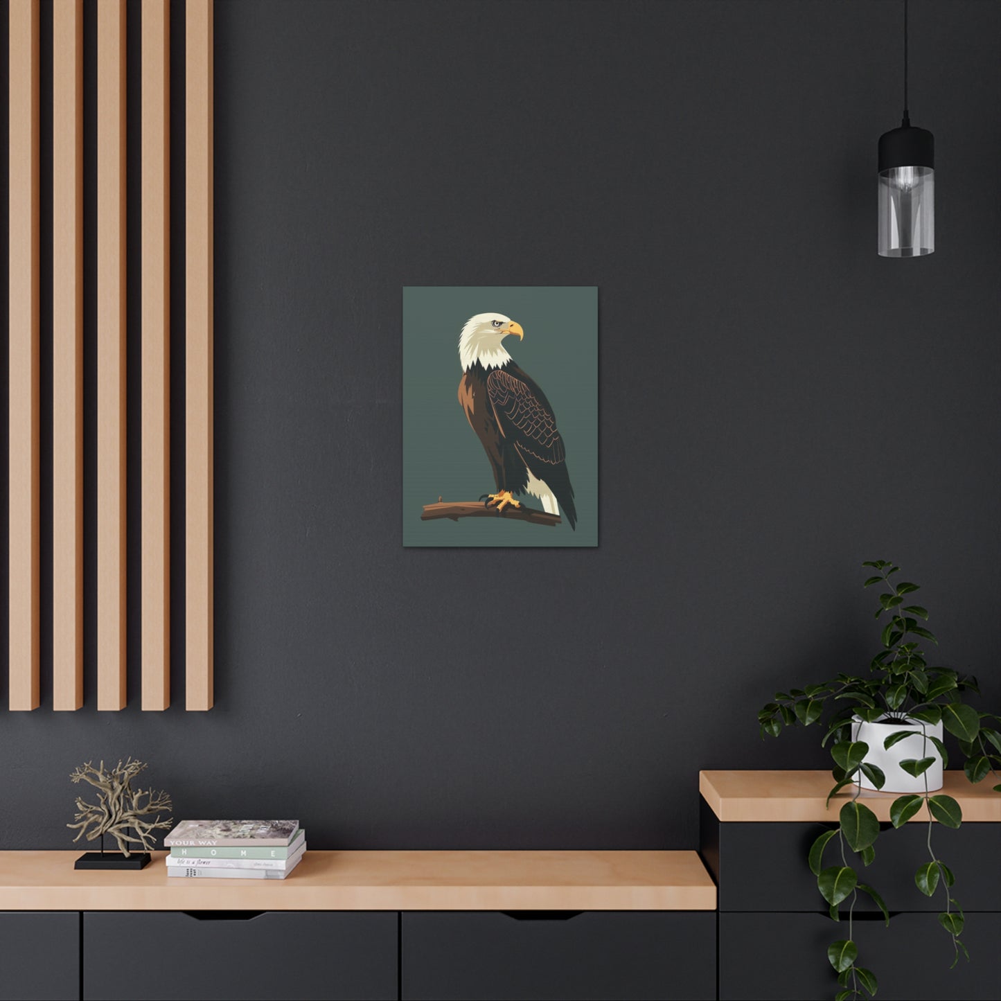 Eagle Digital Illustration Canvas Gallery Wraps