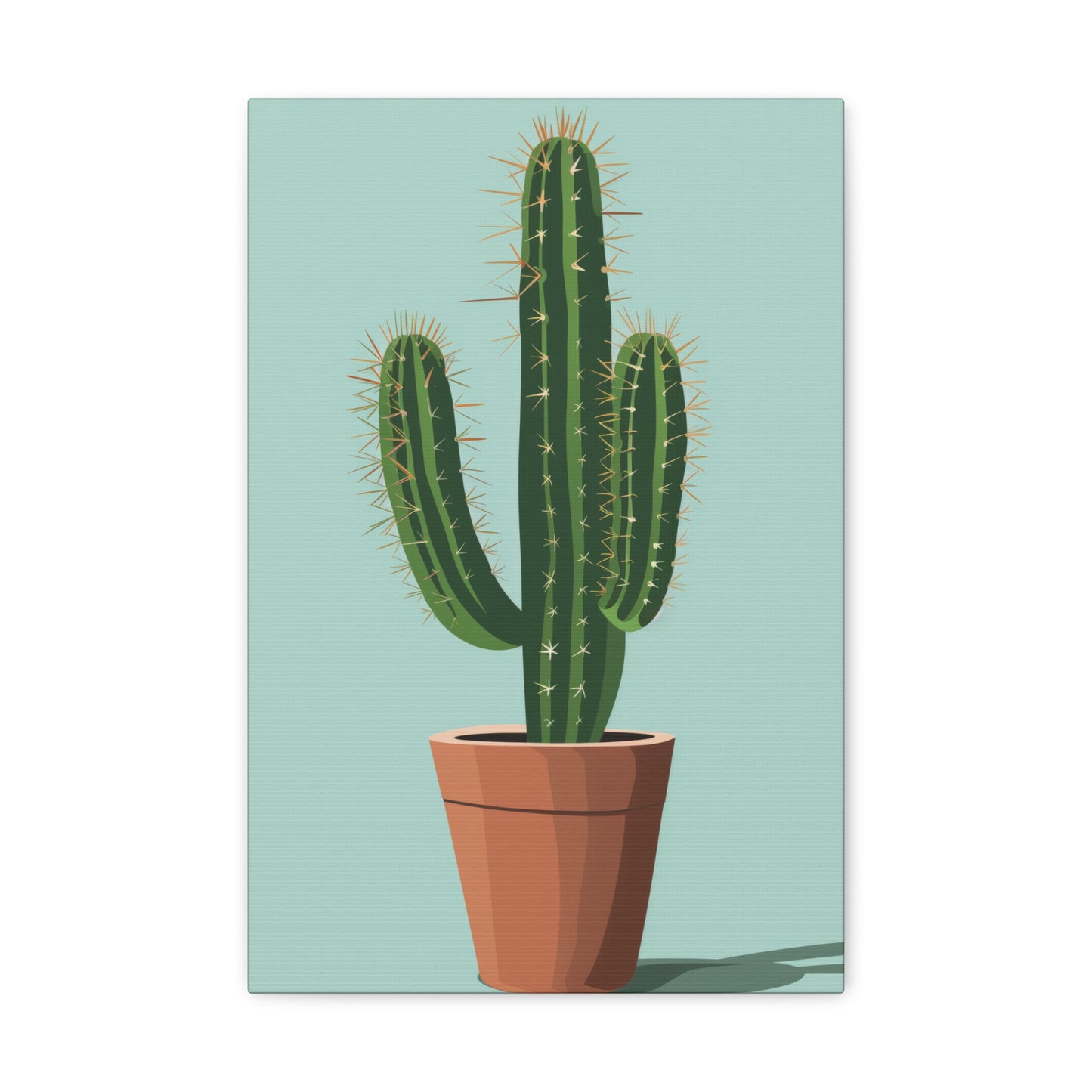 Cactus Plant - Illustration Canvas Gallery Wraps