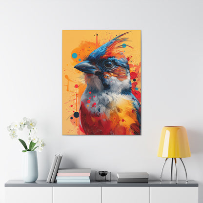 Bird - Abstract Illustration Canvas Gallery Wraps