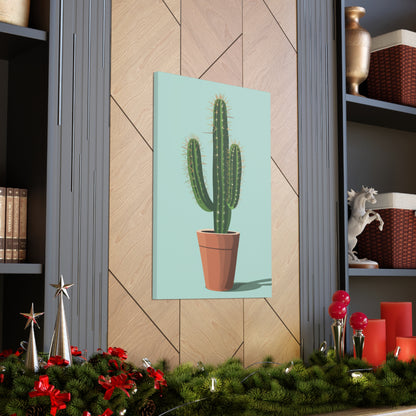 Cactus Plant - Illustration Canvas Gallery Wraps