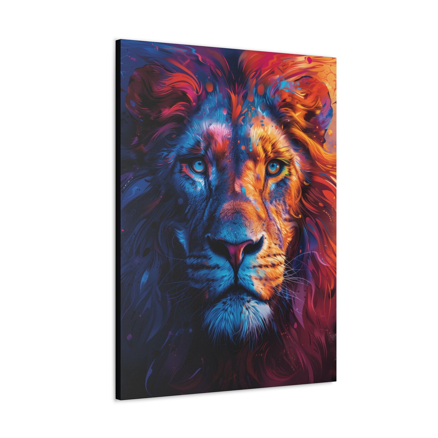 Lion - Illustration  Canvas Gallery Wraps