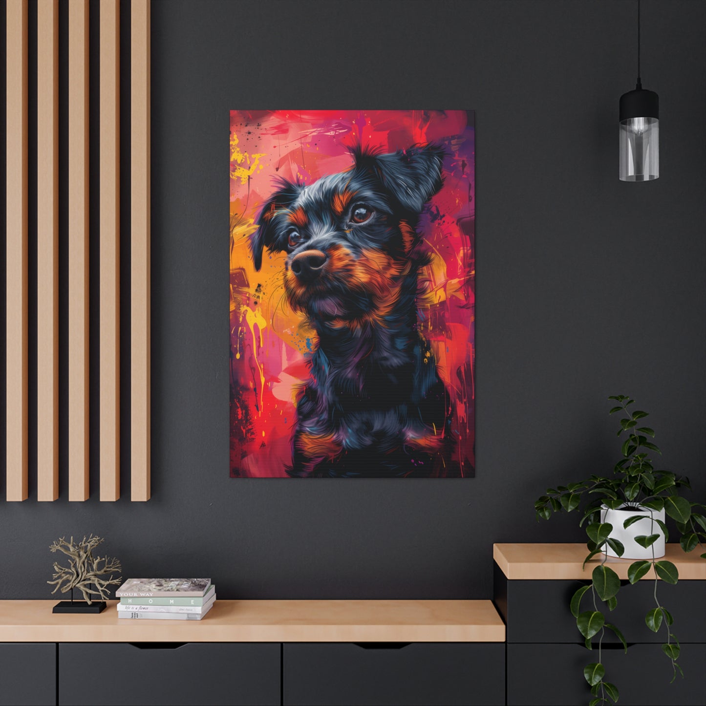 Terrier Dog - Illustration Canvas Gallery Wraps