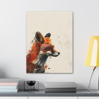 Fox Digital Illustration Canvas Gallery Wraps