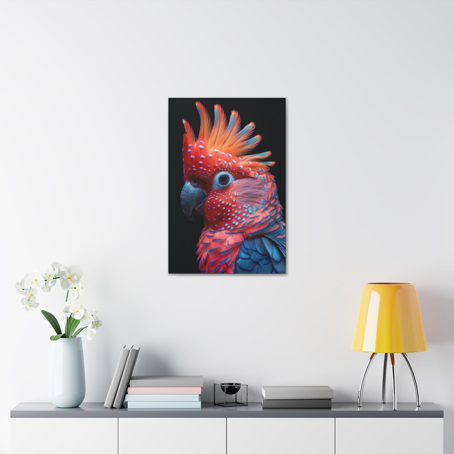 Beautiful Bird - Abstract Illustration Canvas Gallery Wraps