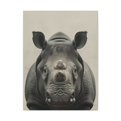 Rhinoceros  Digital Illustration Canvas Gallery Wraps