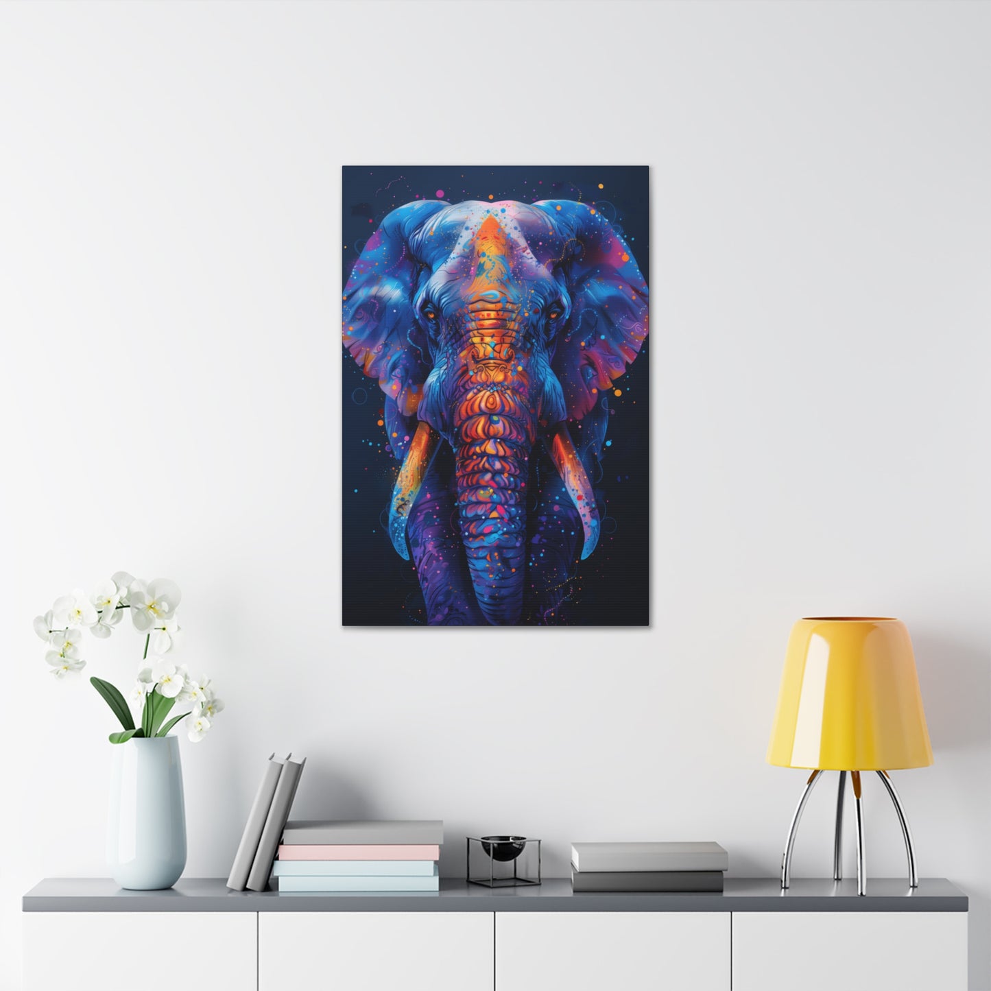 Elephant - Illustration Canvas Gallery Wraps