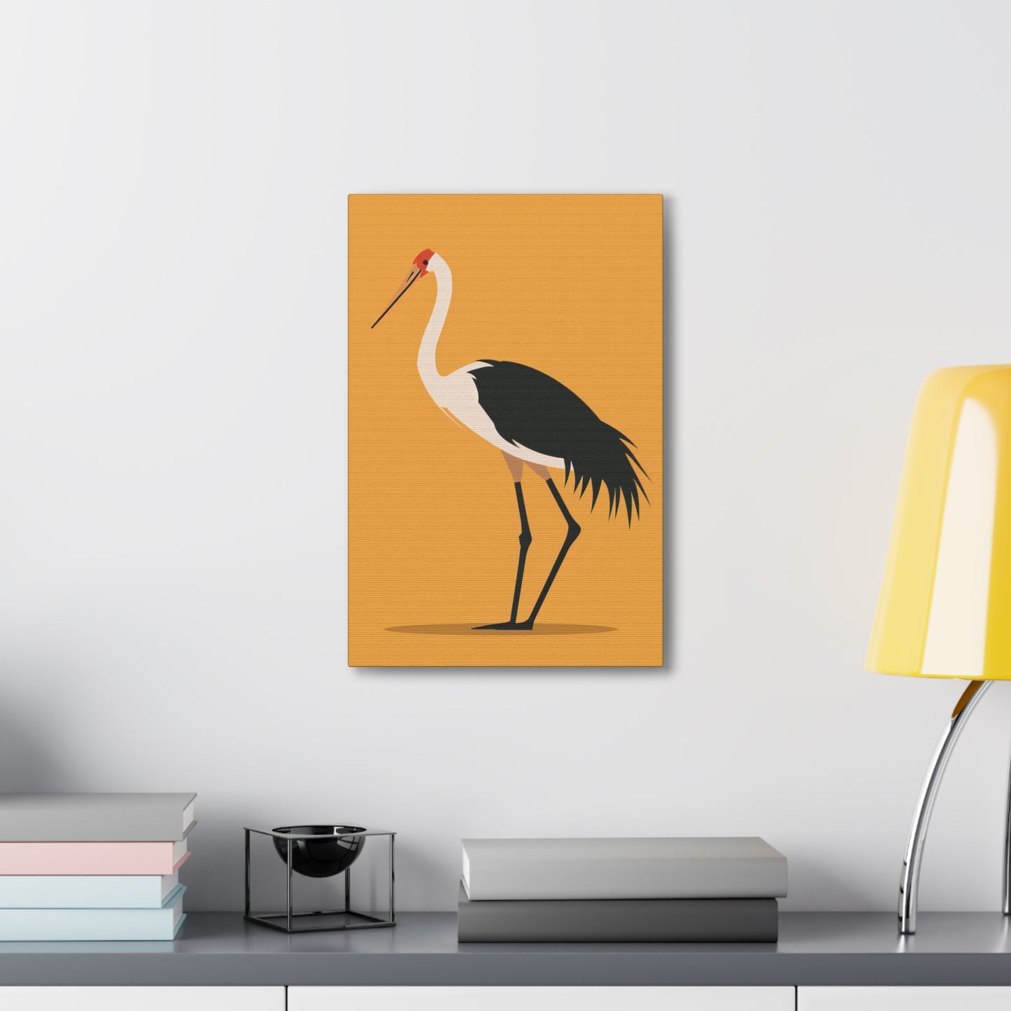 Stork Digital Illustration Canvas Gallery Wraps