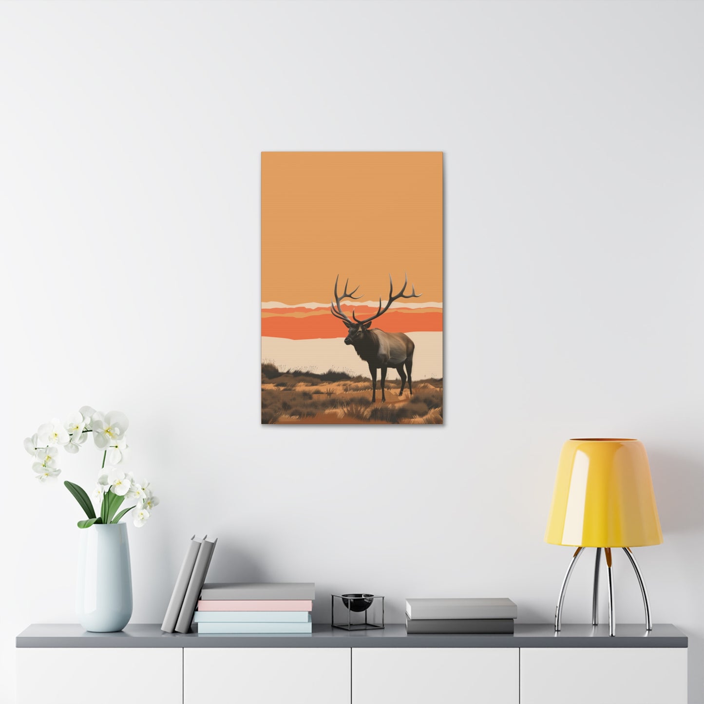 Moose - Digital Illustration Canvas Gallery Wraps