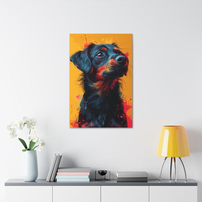 Labrador Dog - Abstract Illustration Canvas Gallery Wraps