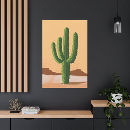 Cactus Plant - Illustration Canvas Gallery Wraps