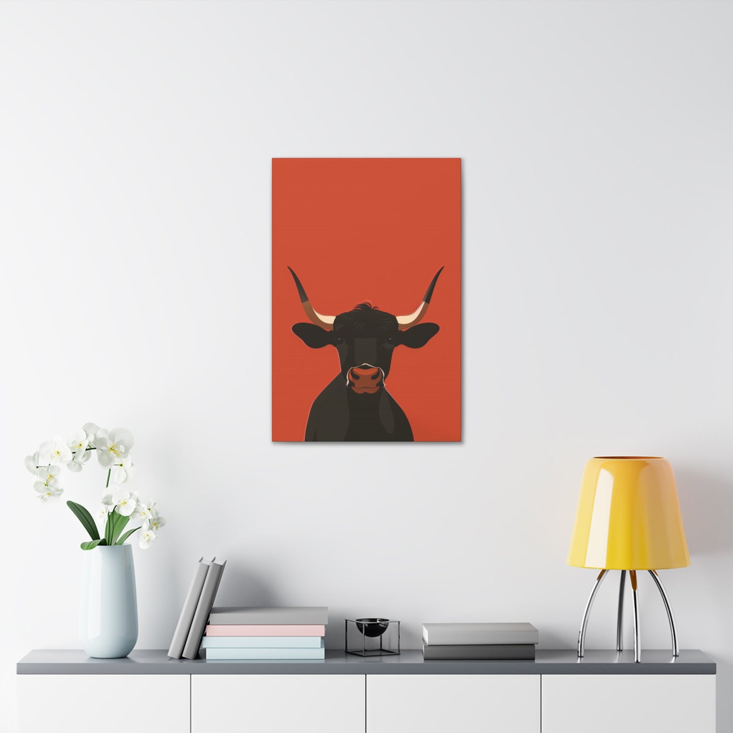 Bull Digital Illustration Canvas Gallery Wraps