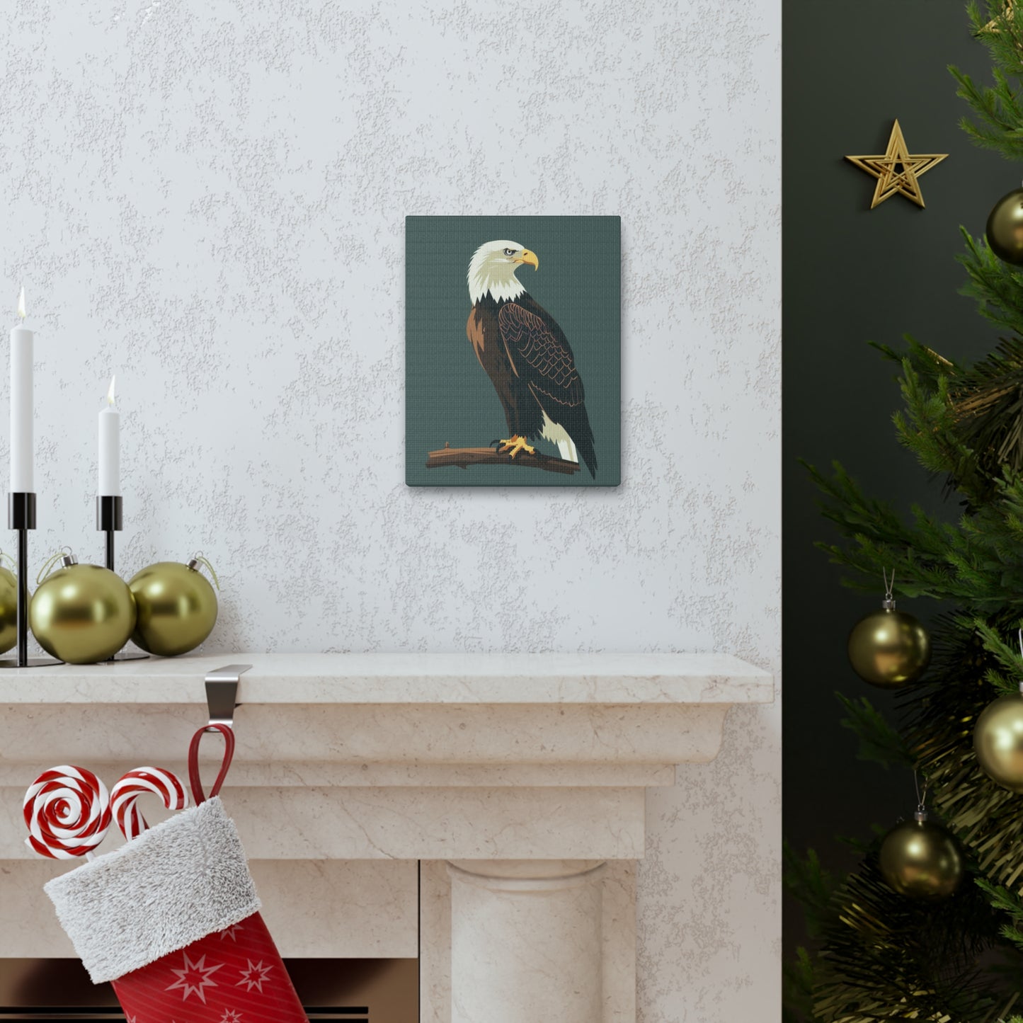 Eagle Digital Illustration Canvas Gallery Wraps