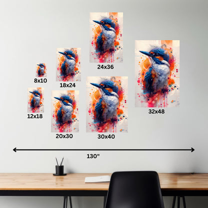 Bird - Abstract Illustration Canvas Gallery Wraps