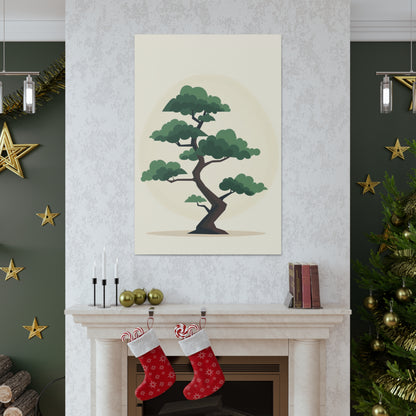 Bonsai Tree - Illustration Canvas Gallery Wraps