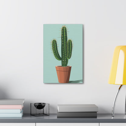 Cactus Plant - Illustration Canvas Gallery Wraps