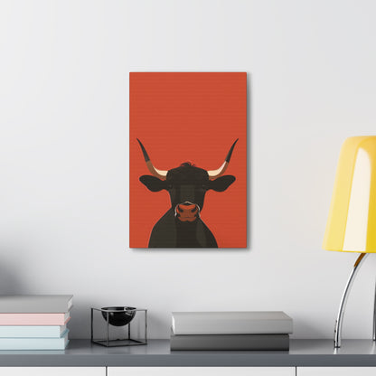 Bull Digital Illustration Canvas Gallery Wraps