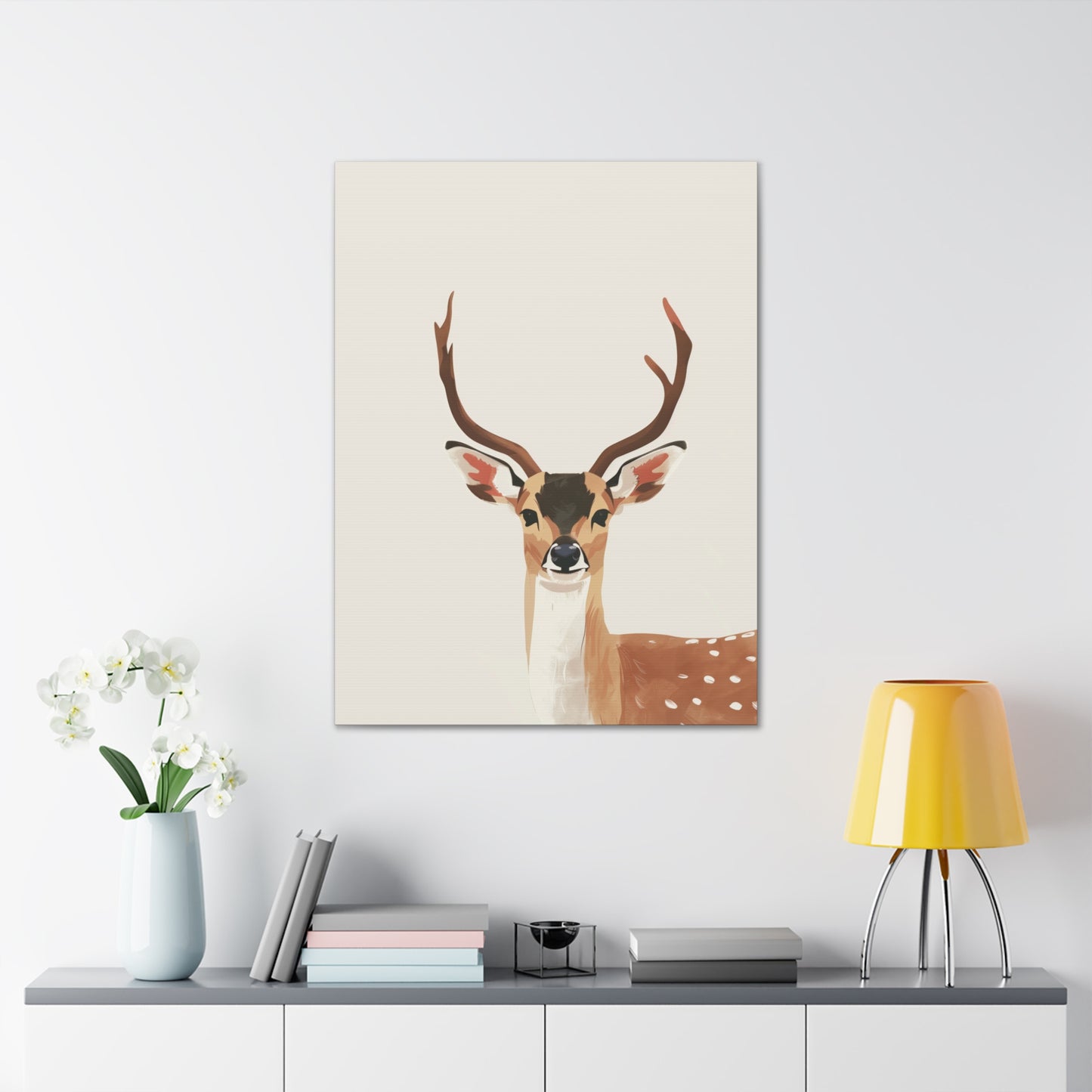 Deer Digital Illustration Canvas Gallery Wraps