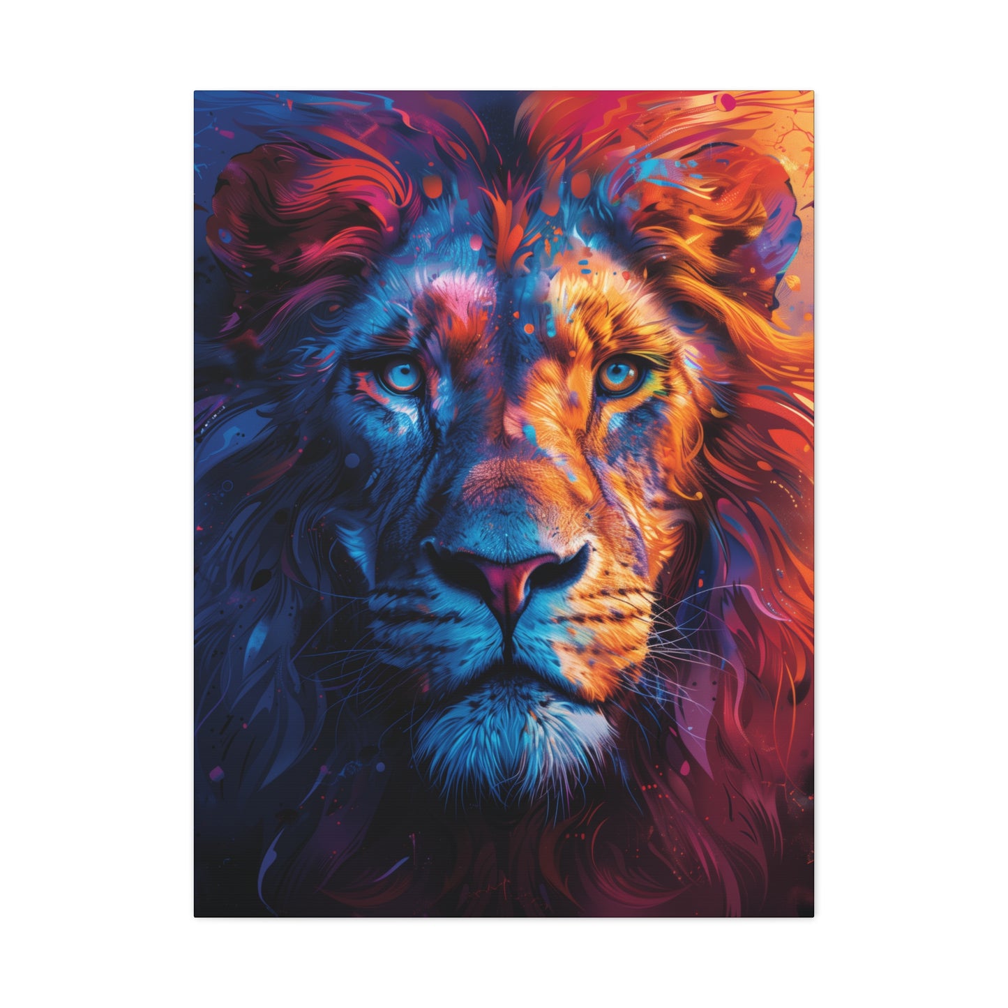 Lion - Illustration  Canvas Gallery Wraps