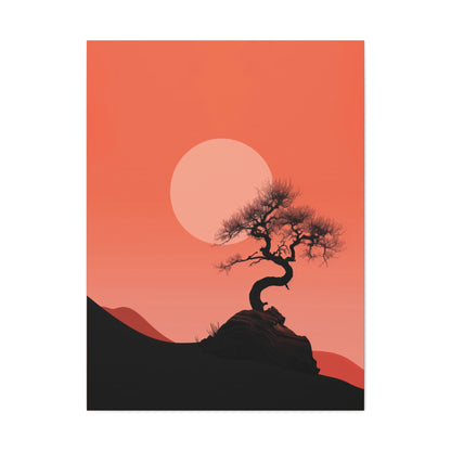 Bonsai Tree - Illustration Canvas Gallery Wraps