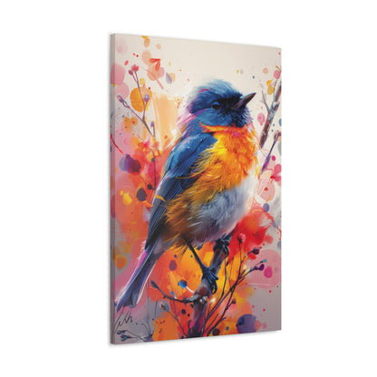 Bird - Abstract Illustration Canvas Gallery Wraps