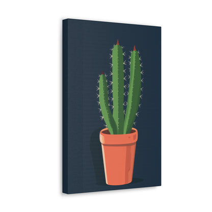 Cactus Plant - Illustration Canvas Gallery Wraps