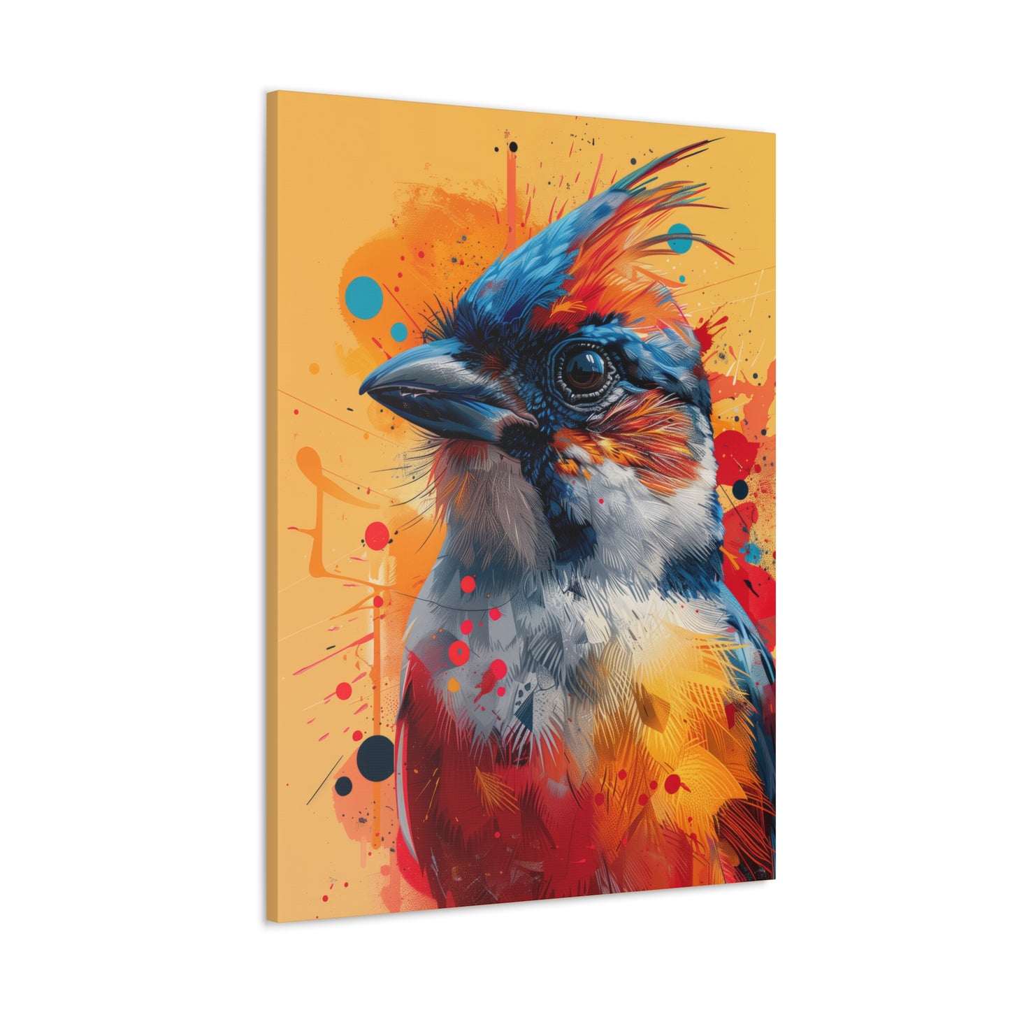 Bird - Abstract Illustration Canvas Gallery Wraps