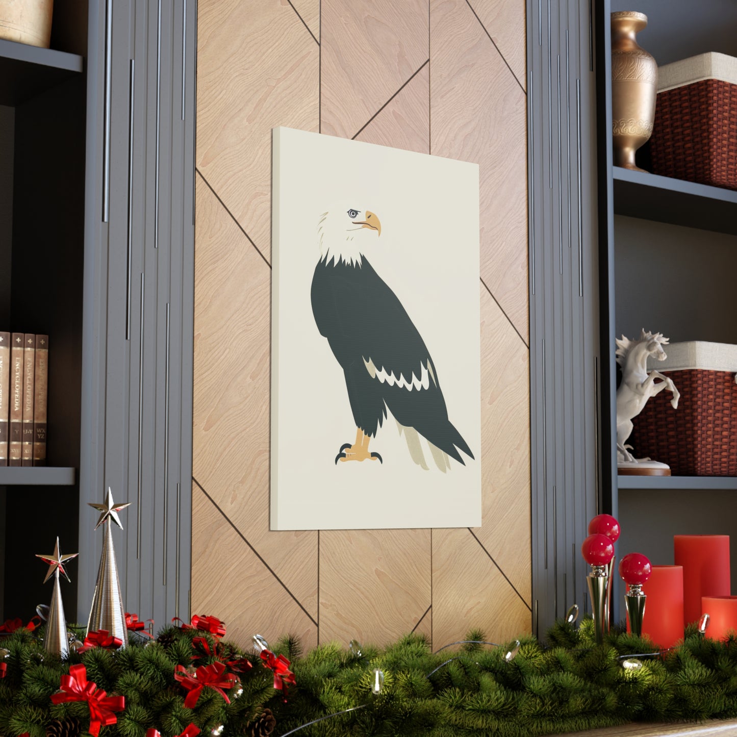 Bald Eagle Digital Illustration Canvas Gallery Wraps