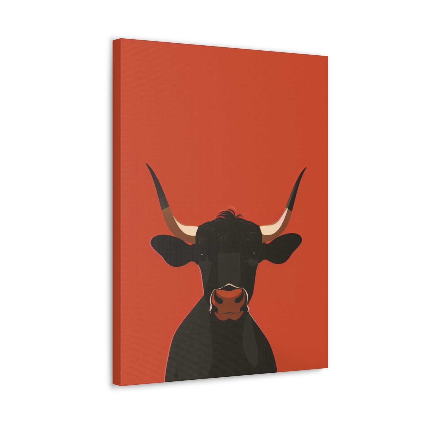 Bull Digital Illustration Canvas Gallery Wraps