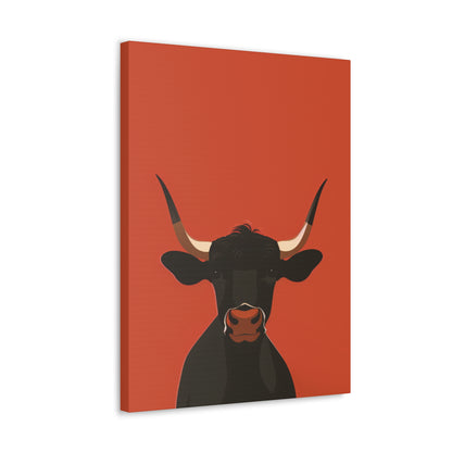 Bull Digital Illustration Canvas Gallery Wraps