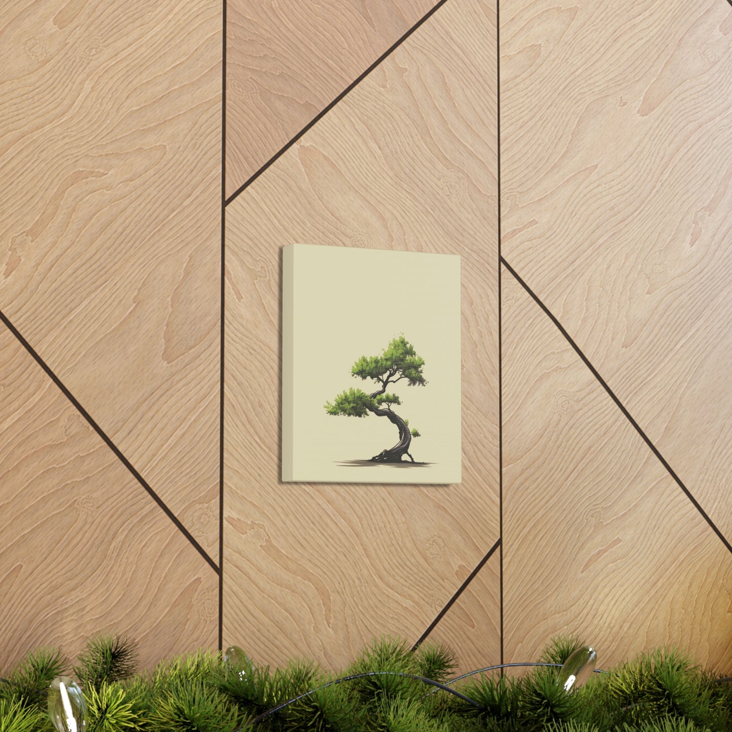 Bonsai Tree - Illustration Canvas Gallery Wraps