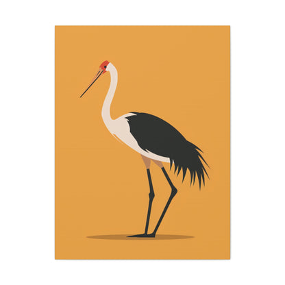 Stork Digital Illustration Canvas Gallery Wraps