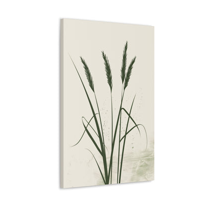 Grass Plant - Illustration Canvas Gallery Wraps