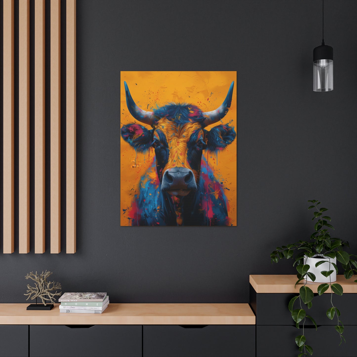 Buffalo - Illustration Canvas Gallery Wraps