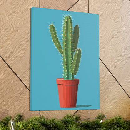 Cactus Plant - Illustration Canvas Gallery Wraps