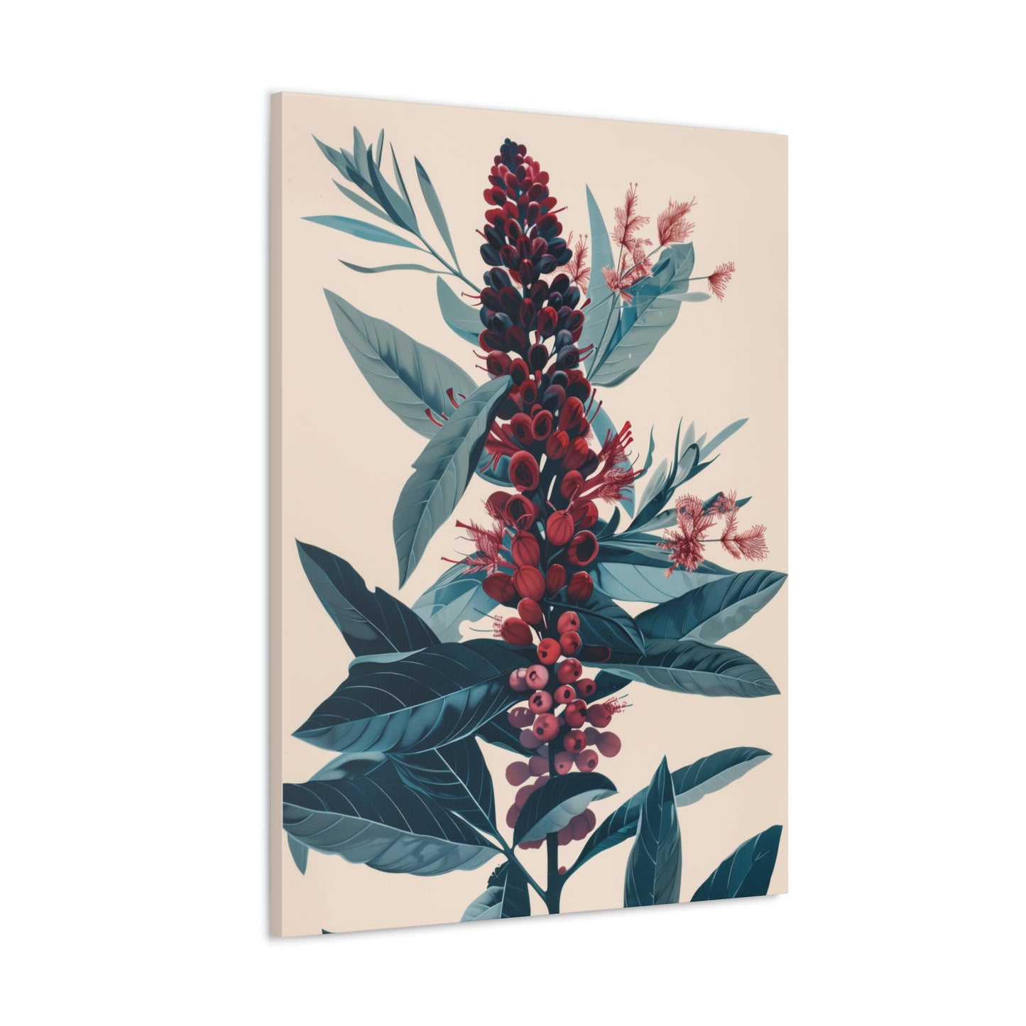 Cycade Flower Digital Illustration Canvas Gallery Wraps