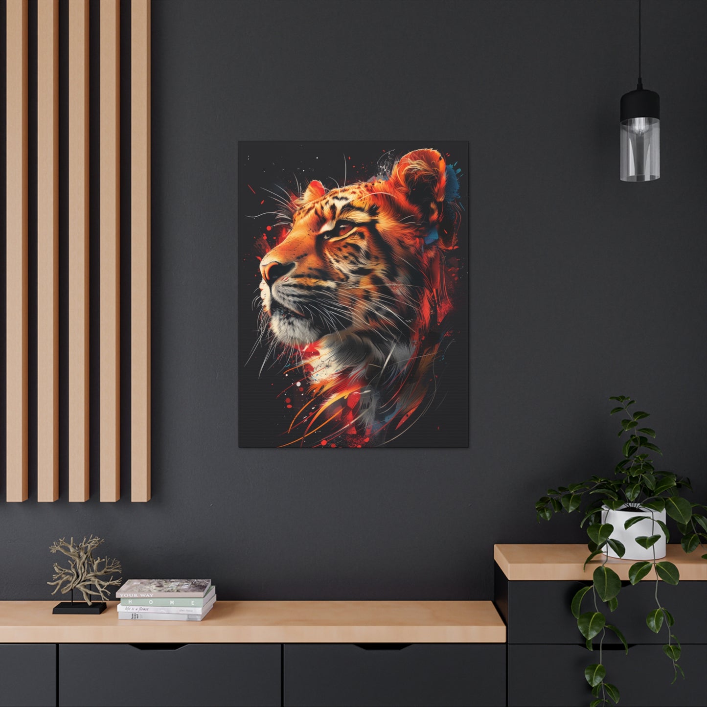 Tiger - Illustration  Canvas Gallery Wraps