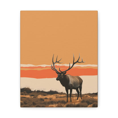 Moose - Digital Illustration Canvas Gallery Wraps